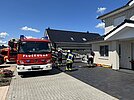 Gestürzte Person auf Dach
