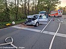 Verkehrsunfall mit zwei PKW und verletzten Personen