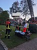 Patiententransport mit Drehleiter